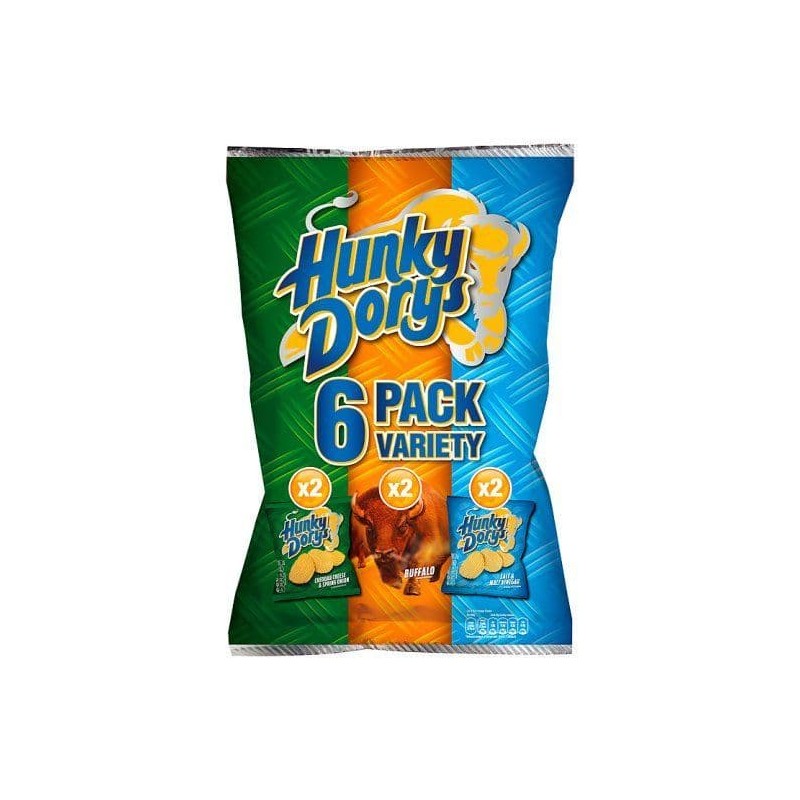Tayto - Hunky Doris Crinkle Crunch Variety Pack (6)