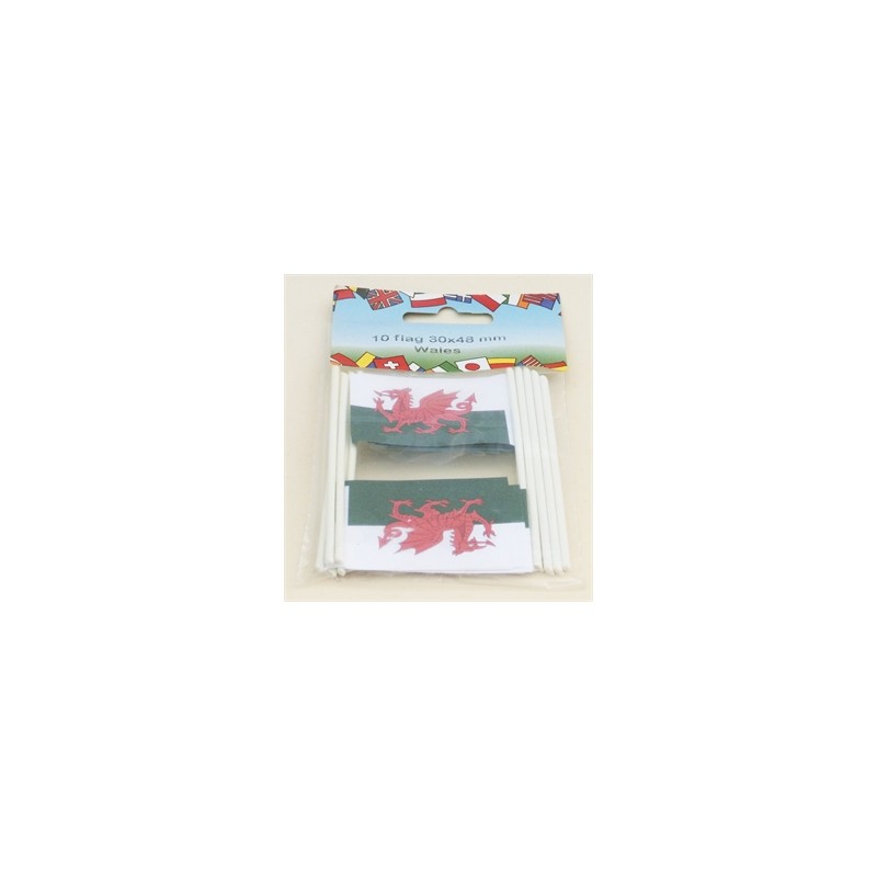 Cake Flags - Wales (pack of 10)