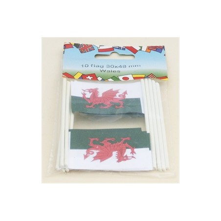 Cake Flags - Wales (pack of 10)