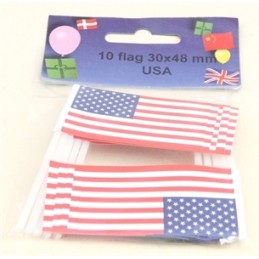 Cake Flags - USA (pack of 10)