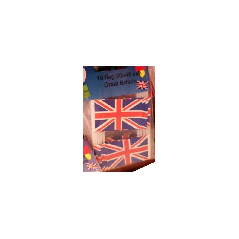 Cake Flags - Union Jack (pack of 10)