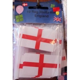 Cake Flags - England (pack of 10)