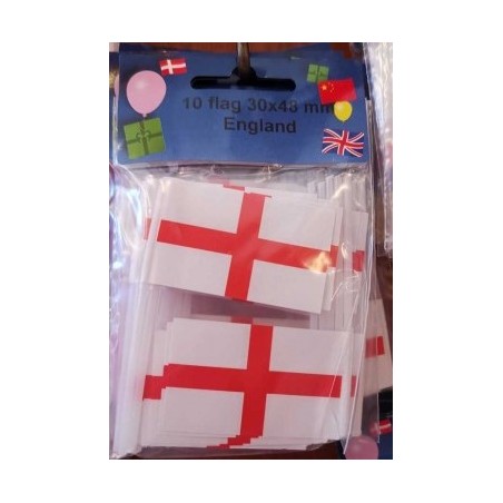 Cake Flags - England (pack of 10)