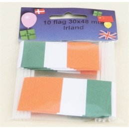 Cake Flags - Ireland (pack of 10)