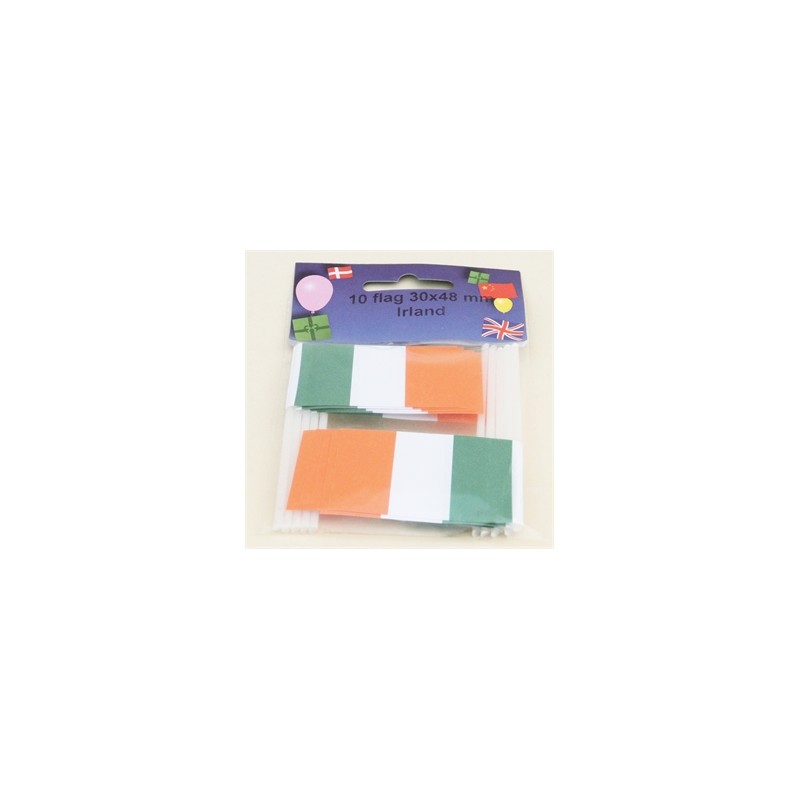 Cake Flags - Ireland (pack of 10)