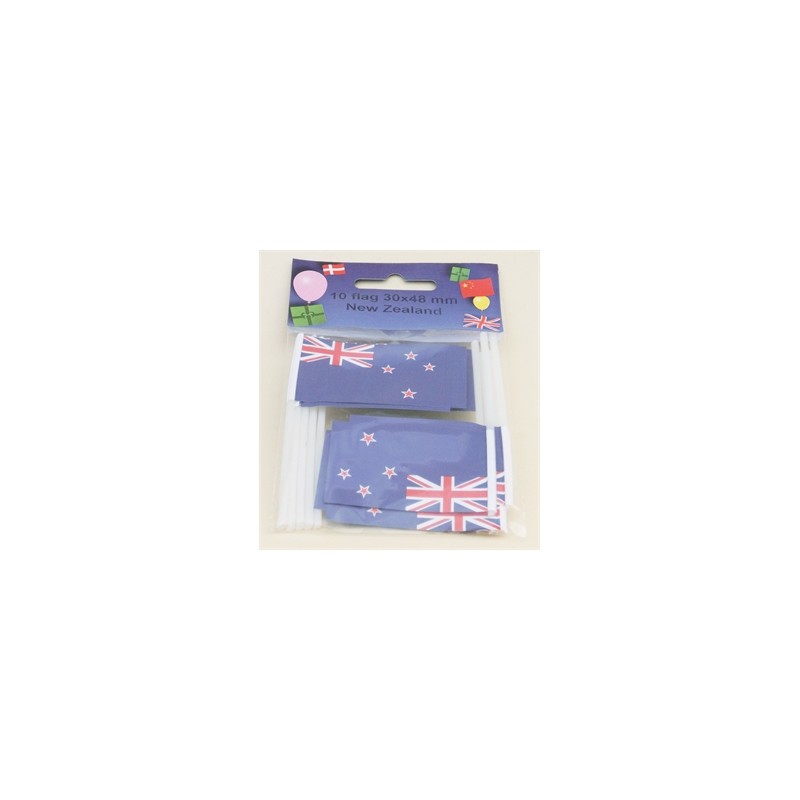Cake Flags - New Zealand (pack of 10)