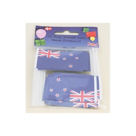 Cake Flags - New Zealand (pack of 10)