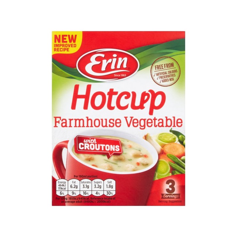 Erin Hotcup - Farmhouse Vegetable m/croutons  (Sachets)