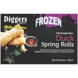 Diggers Mini Duck Spring Rolls (25 / 375g)