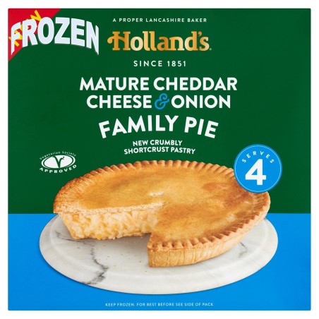 Hollands Family Pie - Cheddar Cheese & Onion (650g)