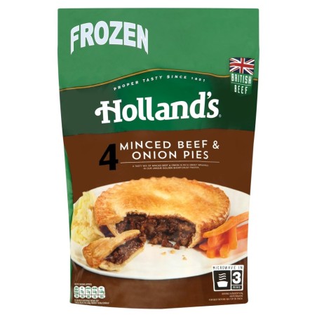 Hollands Minced Beef & Onion Pies (4 / 724g)