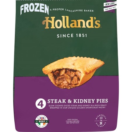 Hollands Steak & Kidney Pies (4 / 712g)
