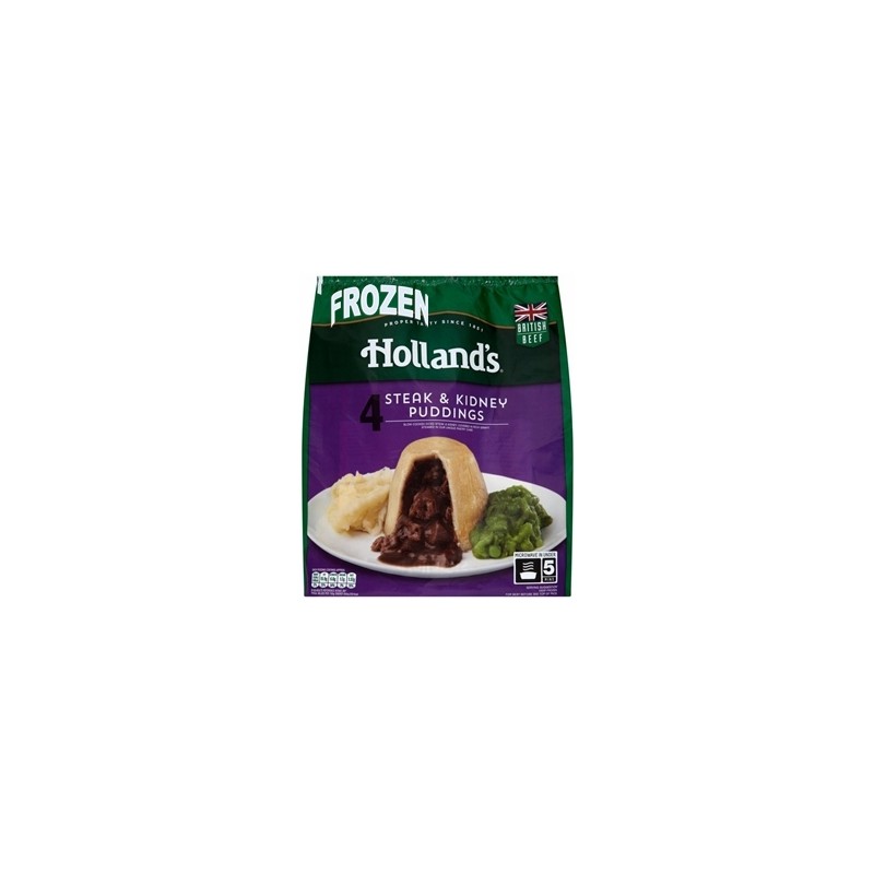 Hollands Steak & Kidney Puddings (4 / 716g)