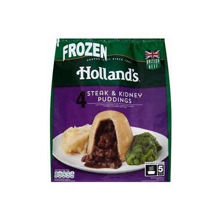 Hollands Steak & Kidney Puddings (4 / 716g)