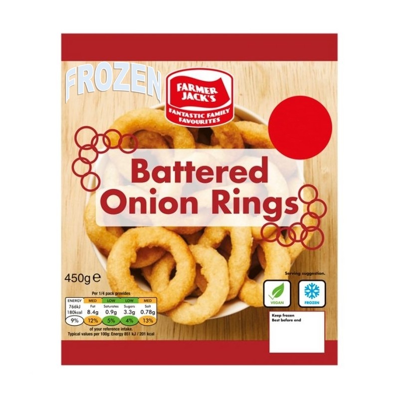 Farmer Jacks - Battered Onion Rings (450g)