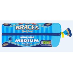 Brace's - Medium Sliced White Bread (800g)