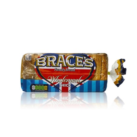 Brace's - Wholemeal Thick Sliced Bread (800g)