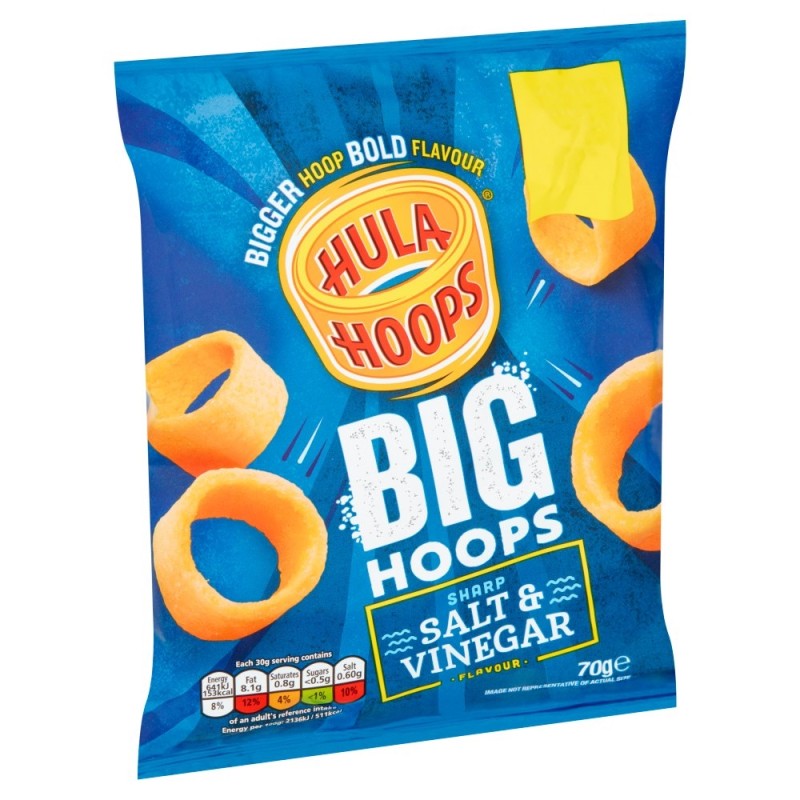 Big Hula Hoops - Salt & Vinegar (70g)