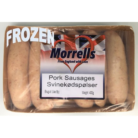 *CLEARANCE. Morrells Sausages - Pork (6 / 400g)