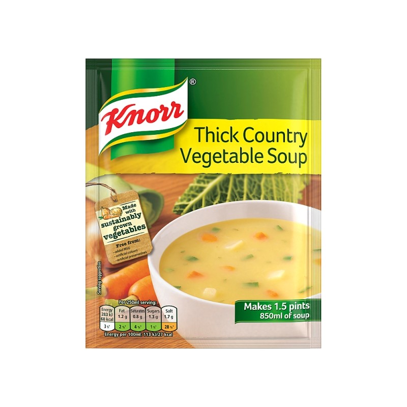*CLEARANCE. Knorr - Thick Country Vegetable Soup (72g)