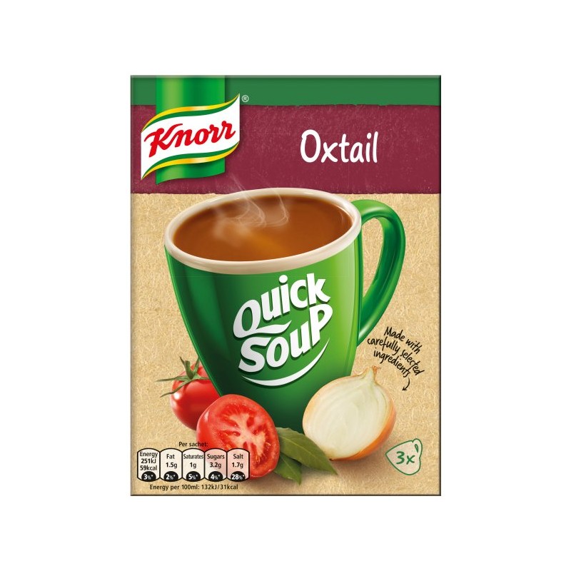 *CLEARANCE.  Knorr - Quick Soup - Oxtail (3 sachets)