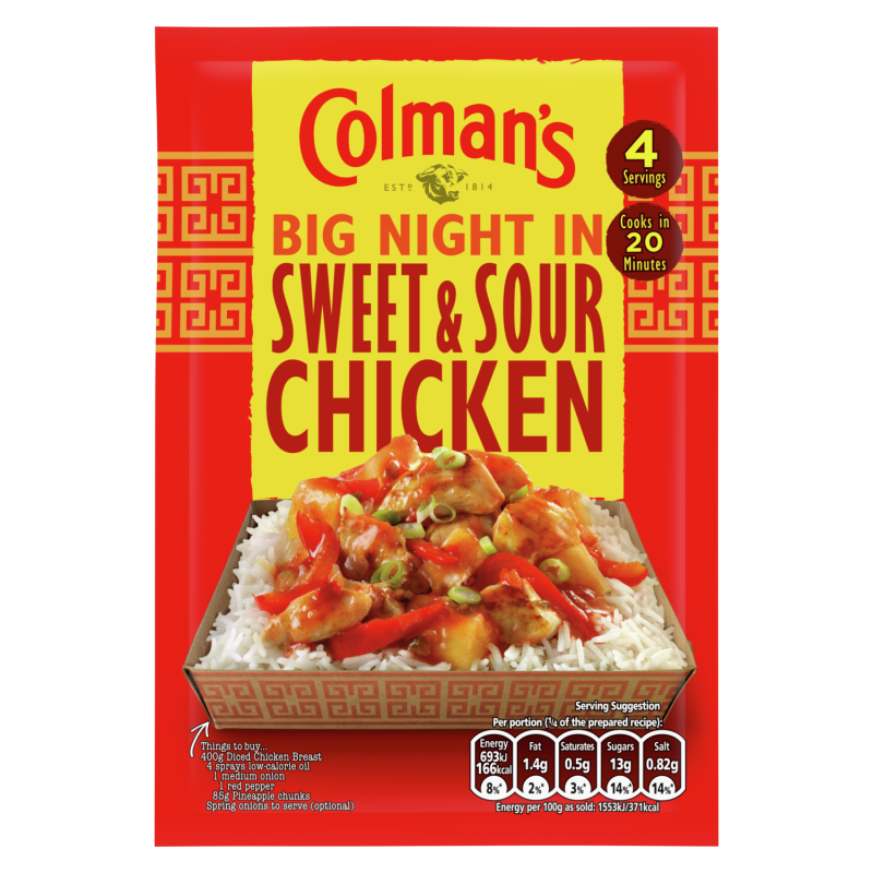 *CLEARANCE.  Colman's Big Night In - Sweet & Sour Recipe Mix (58g)
