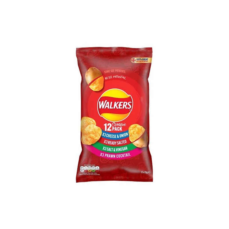 Walkers - Variety Pack Crisps (12 x 25g)