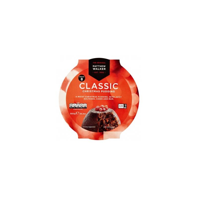 Christmas Pudding - Classic - Matthew Walker (800g)