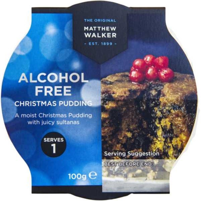 Christmas Pudding Alcohol Free Matthew Walker (100g)
