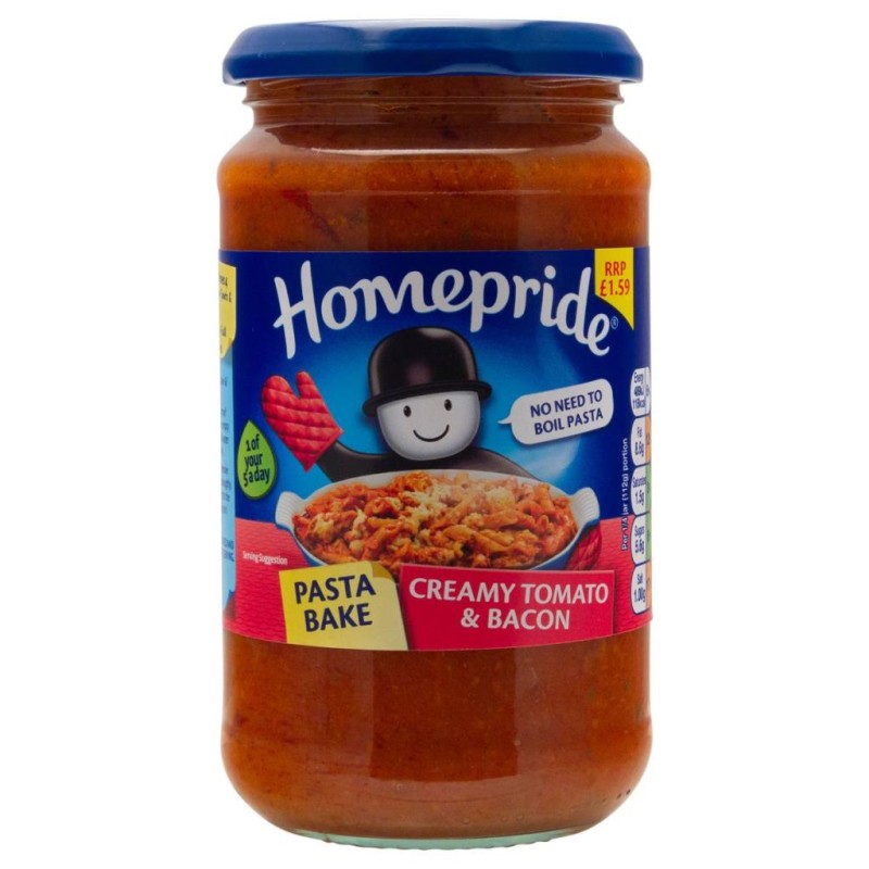 Homepride Tomato Bacon Pasta Bake 450g homepride-tomato-bacon-pasta-bake-450g
