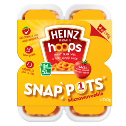 Heinz - Spaghetti Hoops Snap Pots  (4 / 190g)