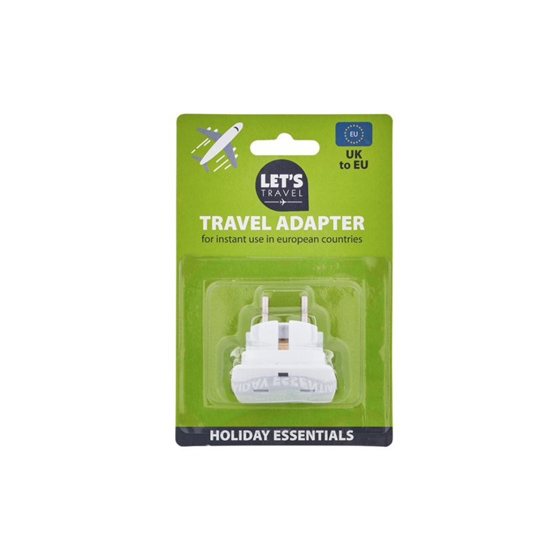 Lets Travel Adapter  -  UK to EU