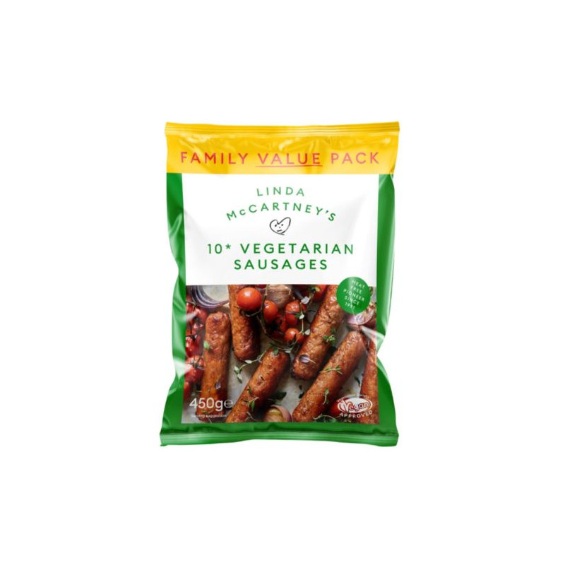 Linda McCartney Vegetarian Sausages Family Pack (10/450g)