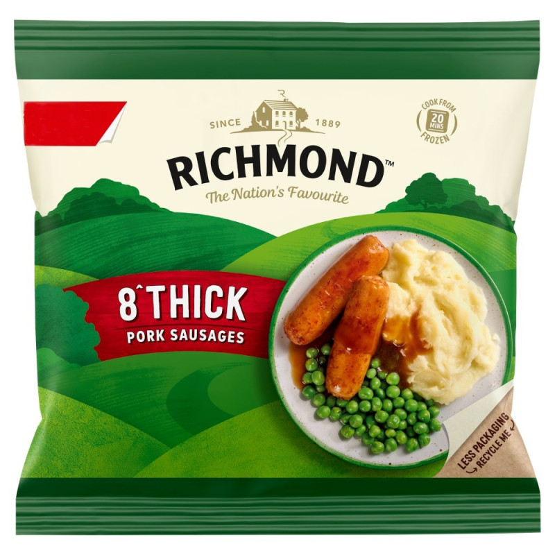 Richmond - Thick Irish Recipe Style Sausages (8/344g)