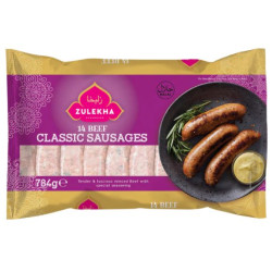 Zulekha - Beef Classic Sausages (14/784g)