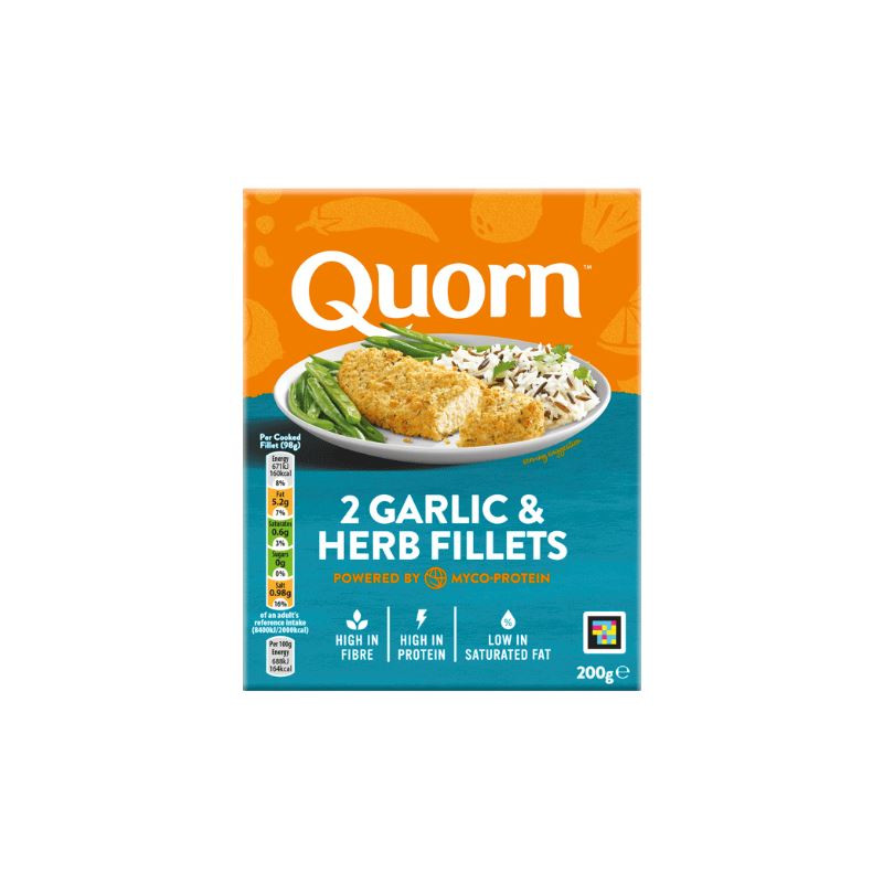 Quorn Garlic & Herb Fillets (2/200g)