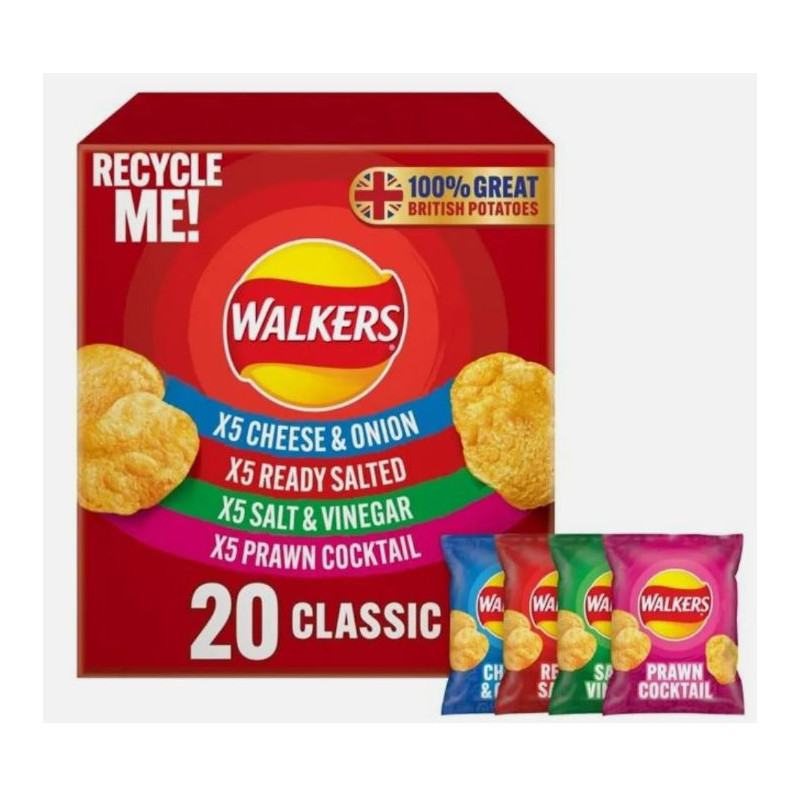 Walkers - Variety Crisps Box (20 x 25g)