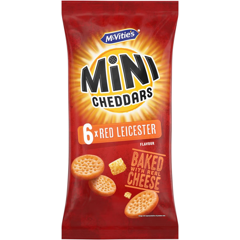 Jacobs Red Leicester Mini Cheddars Multipack (6x23g)