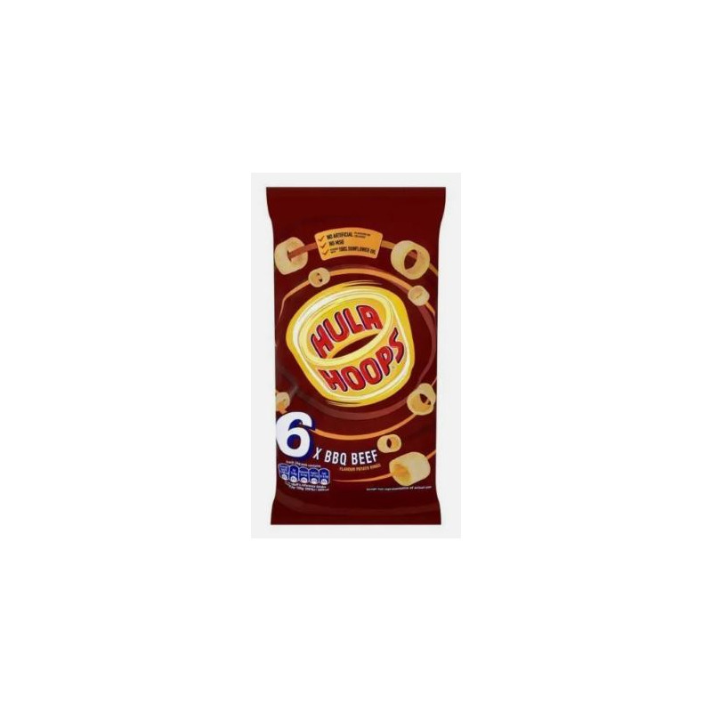 KP - Hula Hoops BBQ Beef (6 x 24g)