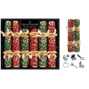 Xmas Crackers.  13.5"  Exquisite Flock (1 x 6)