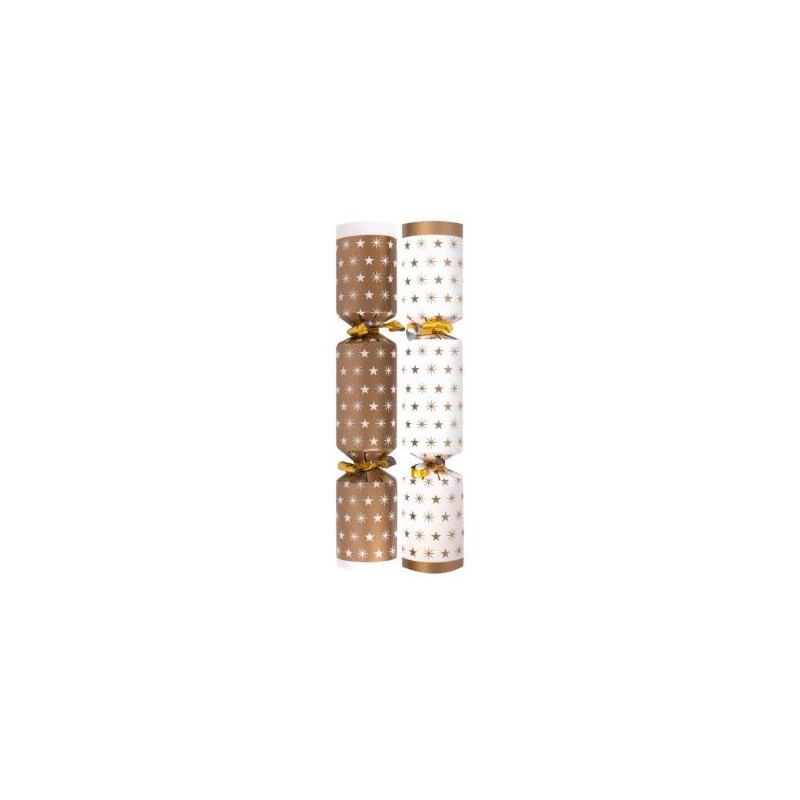 Xmas Crackers.  9" (23cm) Gold Stars (single/catering)