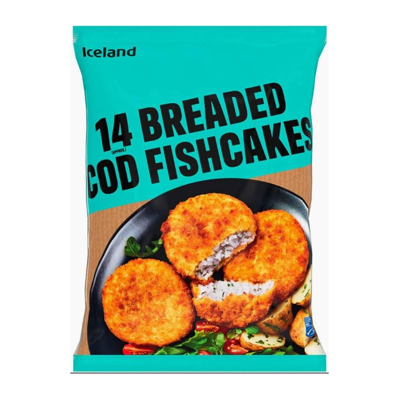 Iceland Breaded Cod Fishcakes (14/700g)