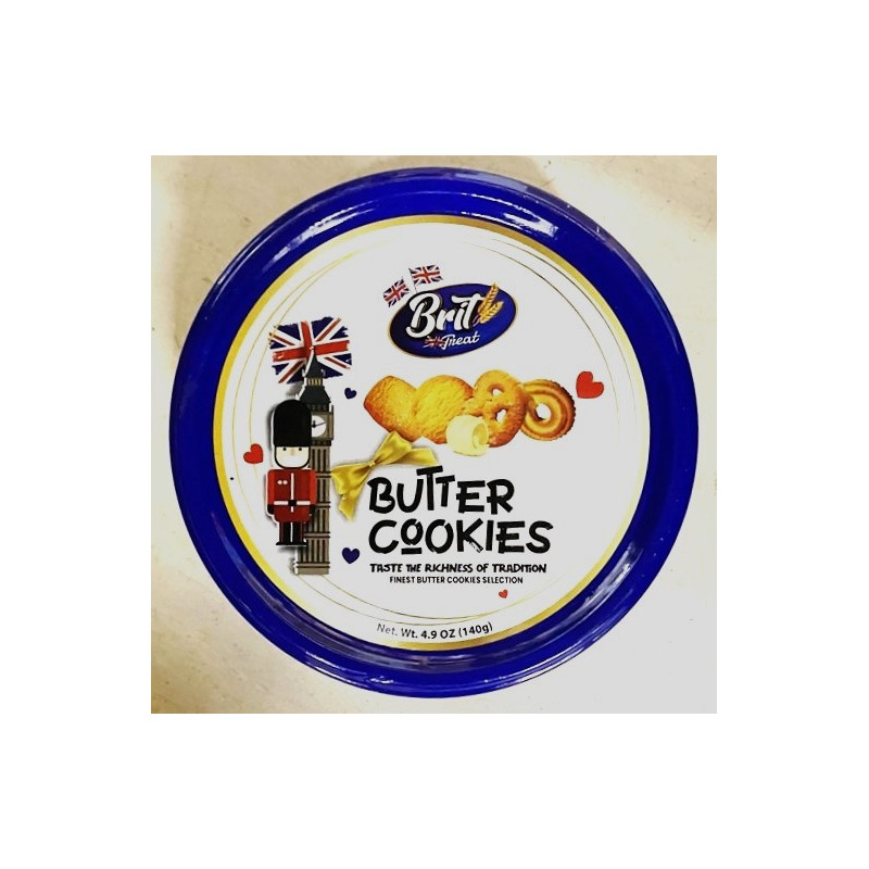Brit Treat Butter Cookies (mini tin) (140g)