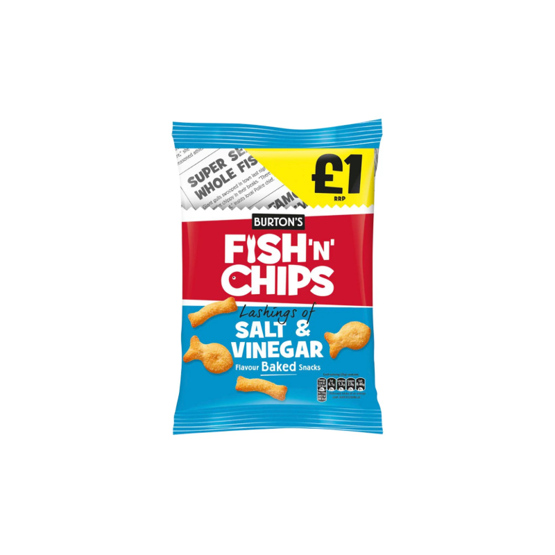 Burtons - Salt & Vinegar Fish n' Chips (125g)