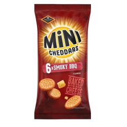 Jacobs Smokey BBQ Mini Cheddars Multipack (6 x 23g)