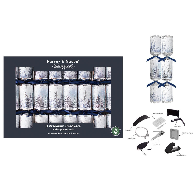 Xmas Crackers - 12.5" Premium Tree Scene (1 x 8)
