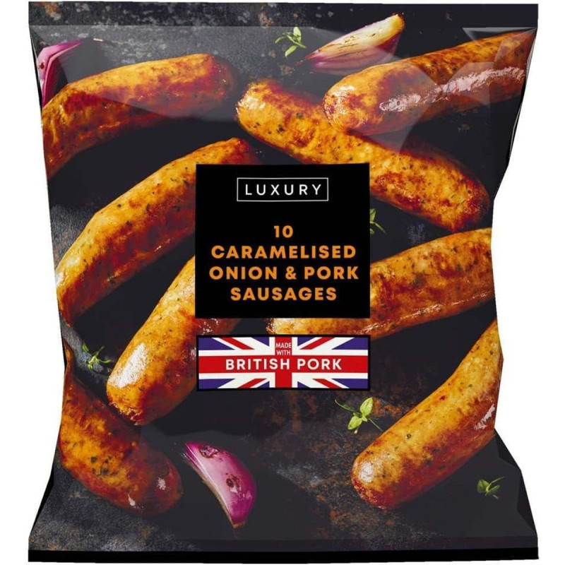 Iceland Caramelised Onion & Pork Sausages (10/600g)