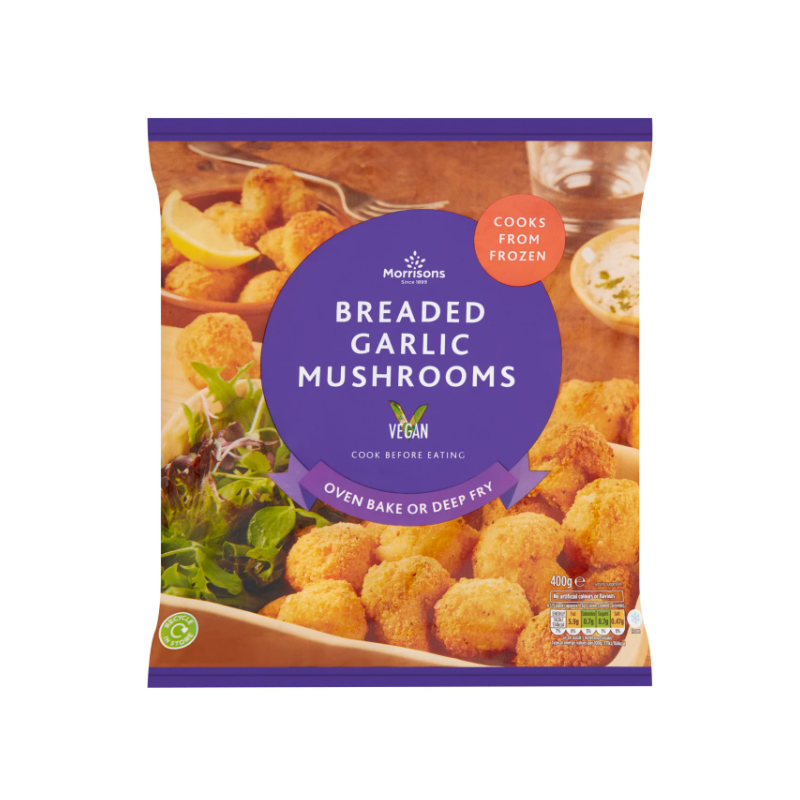 Morrison Breaded Garlic Mushrooms (400g)