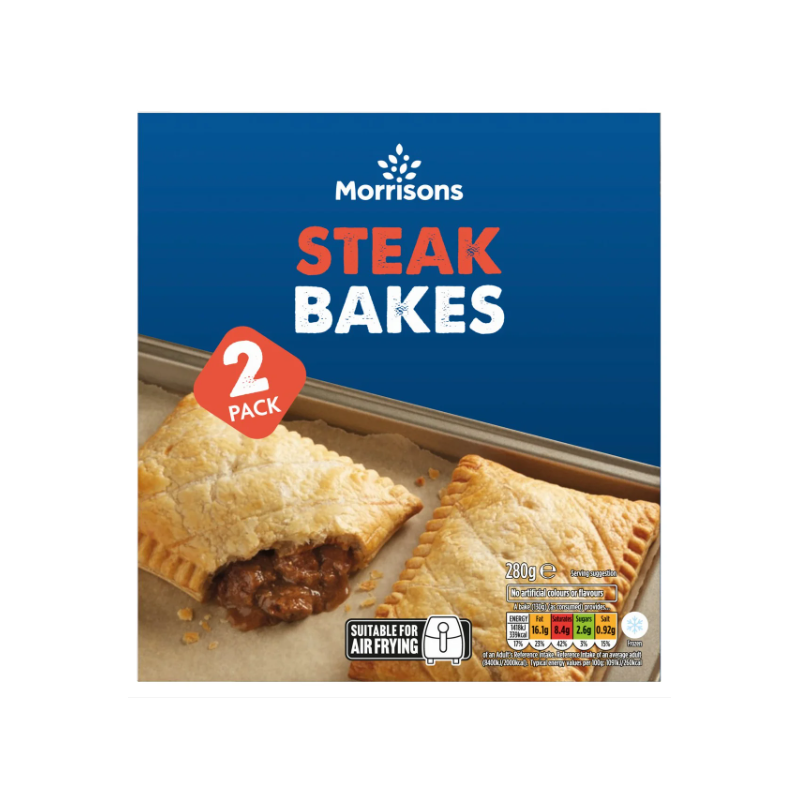 Morrison 2 Steak Bakes (280g)