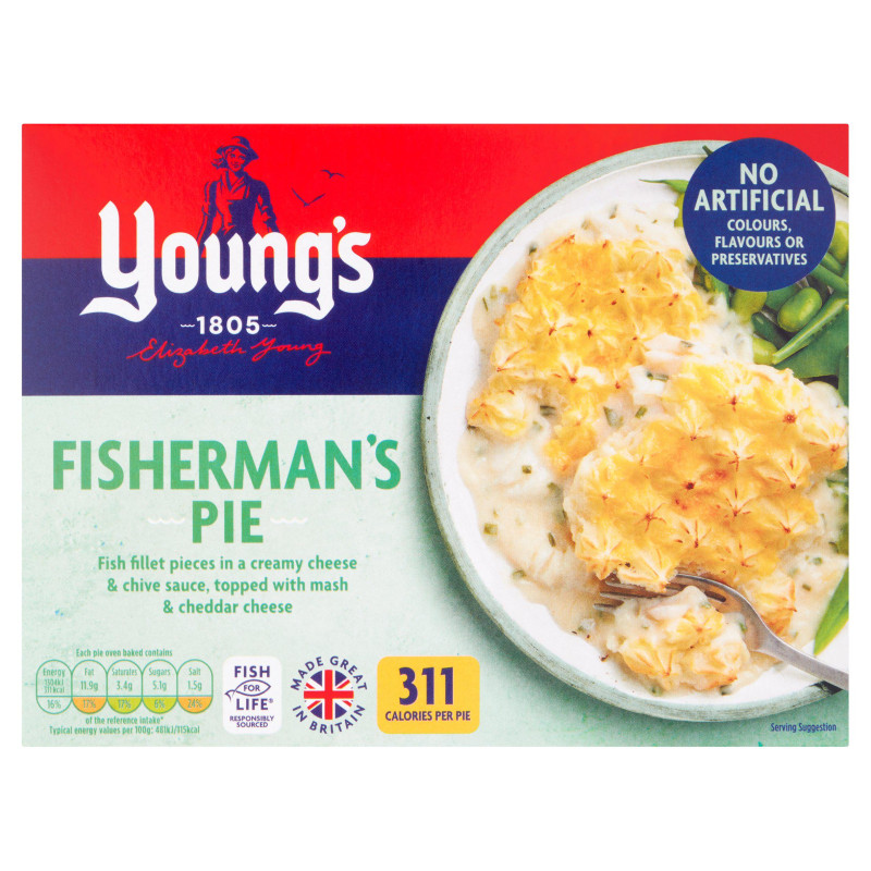 Youngs Fishermans Pie (300g)